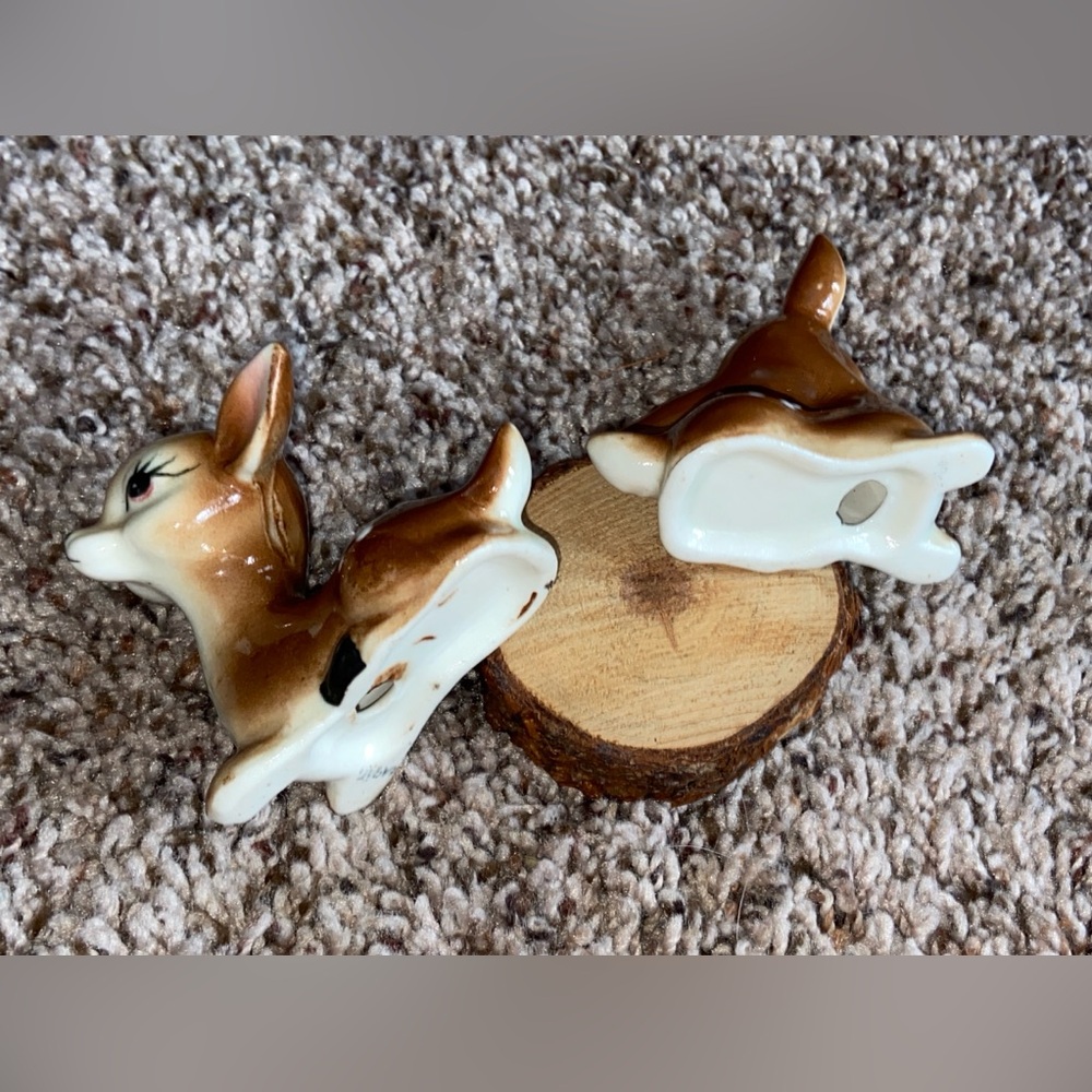 Two Vintage Sitting 🦌 Porcelain Knicks-Knacks Marked Japan- In Perfect Condition - Picture 6 of 16